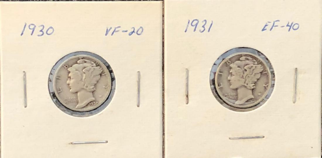 1930 & 1931 Mercury Dime (1 of 2)