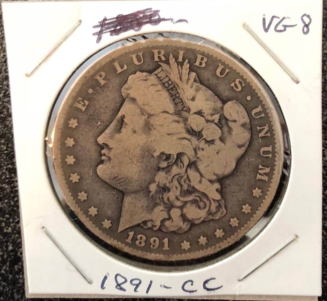 1891-CC Morgan Silver Dollar - Key Date (1 of 2)