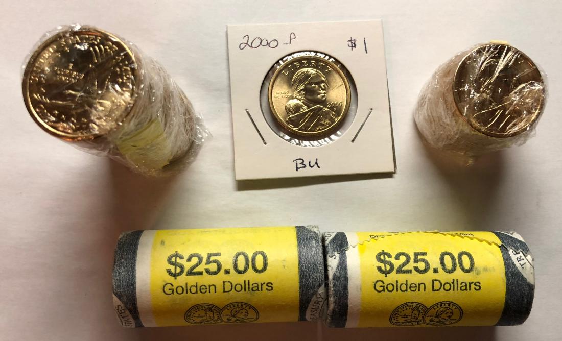 90 BU 2000-P Sacagawea Dollars (1 of 1)