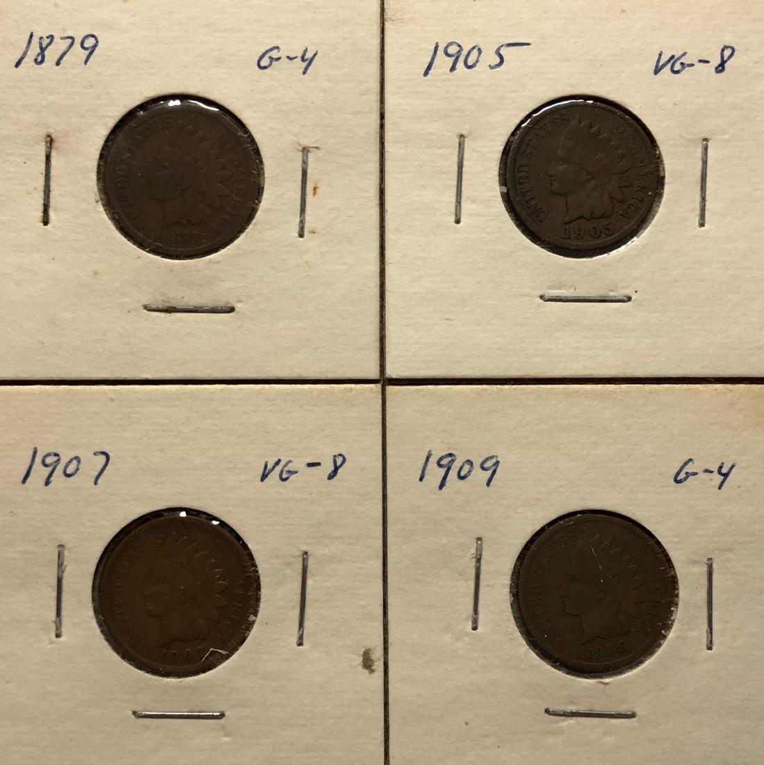 4 Indian Head Cents (1 of 2)