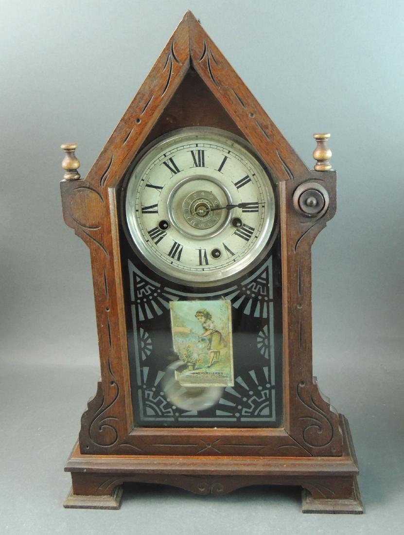 1879 Antique New Haven Clock Mantle Clock
