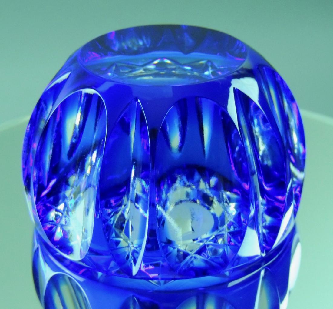 Webb Corbett Cobalt Blue Queen Victoria Paperweight (1 of 7)