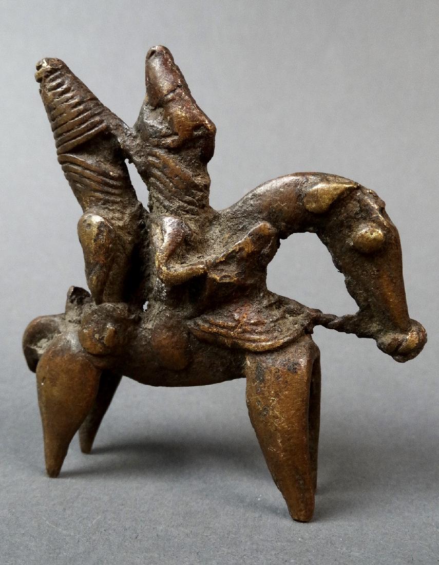 African "Chevalier", Horseman in Bronze - Sokoto (1 of 6)