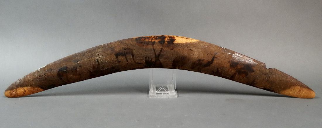 Tribal Hard Wood Hunting Boomerang - Central Desert (1 of 7)
