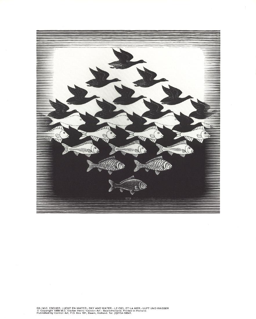 3 Assorted M.C. Escher Posters (1 of 3)