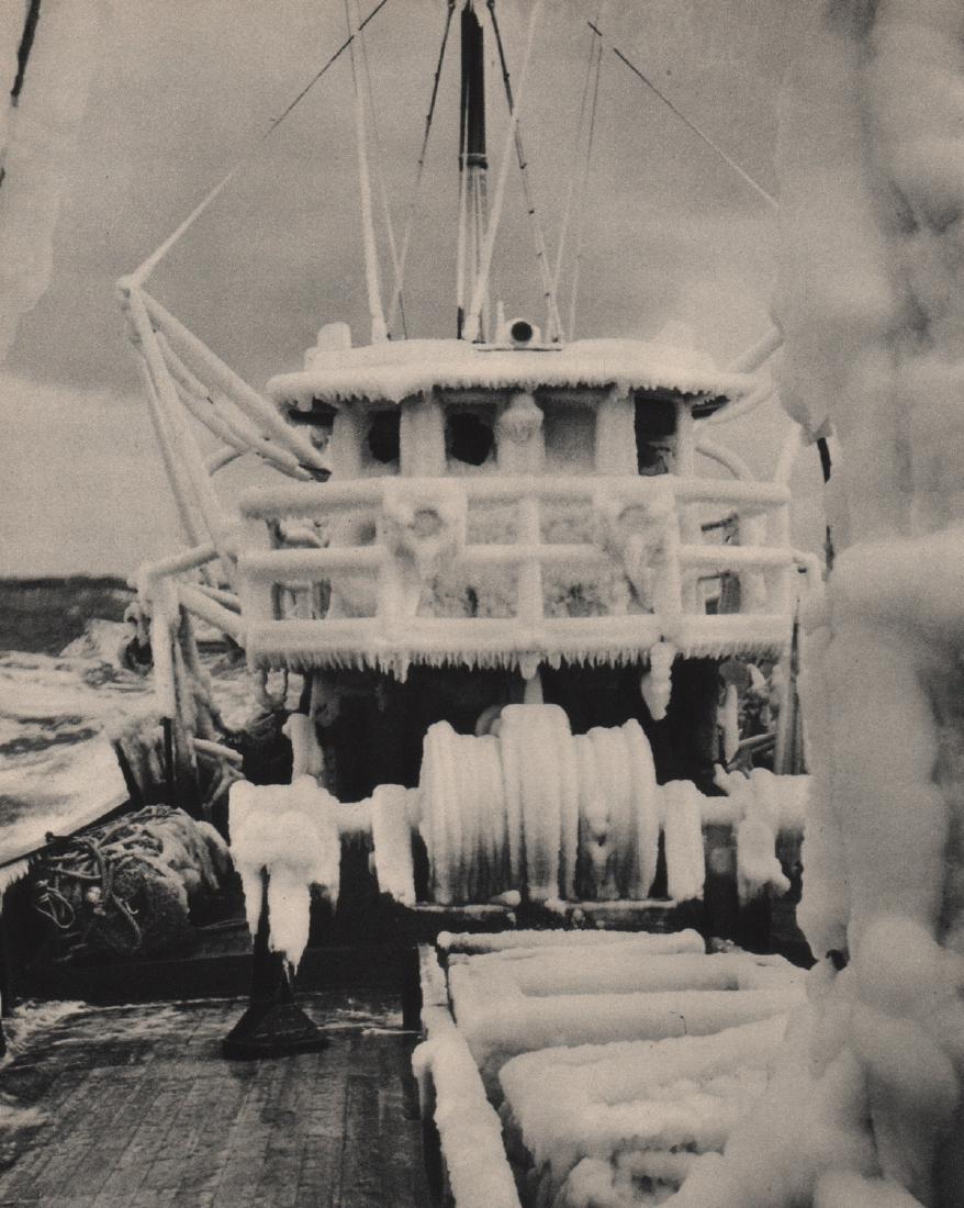 BERNARD BREEDLOVE - Ice Bound: Artist: BERNARD BREEDLOVE Print Title: Ice Bound Medium: Sheet-fed Gravure Printing Date: 1938 Printed in the USA Image size approx. 7 x 8.5 inches No Reserve: This lot starts at $1 and has no reserve