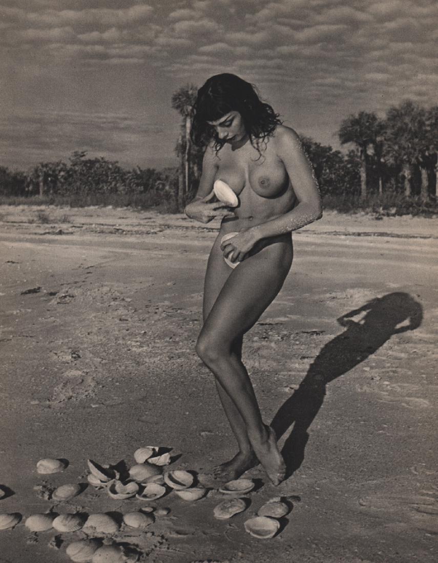 ANDRE DE DIENES - Nude: Artist: ANDRE DE DIENES Print Title: Nude Medium: Sheet-fed Gravure Printing Date: ca 1950's Printed in France Image size approx. 8.5 x 11 inches Andre De Dieneswas a Hungarian photographer, noted for