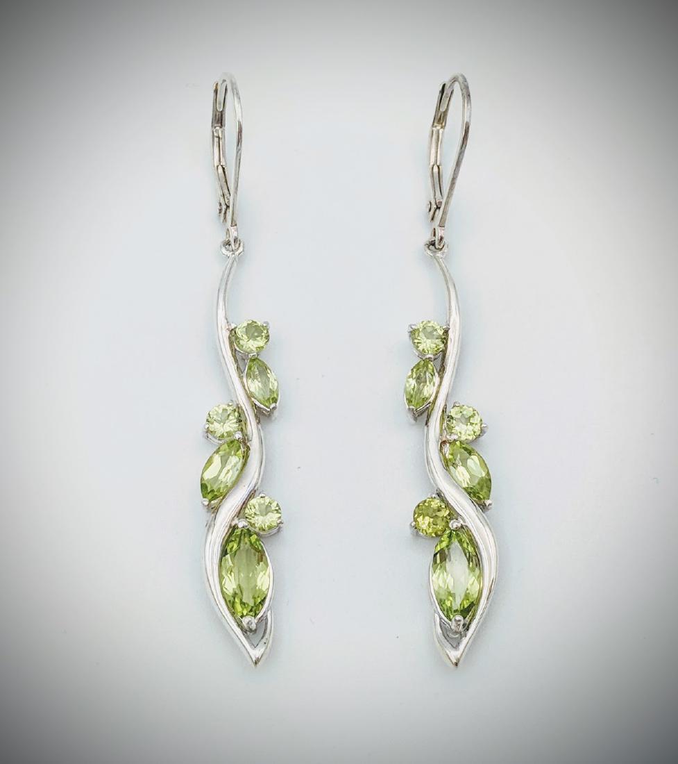 Sterling Silver Peridot Earrings (1 of 3)