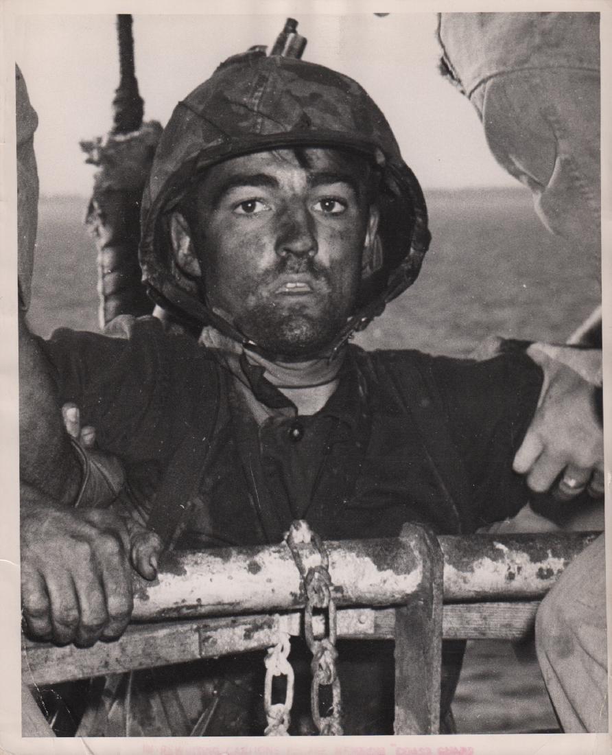 Portrait of Marine Back From Hell 1944 Press Photograph (1 of 2)
