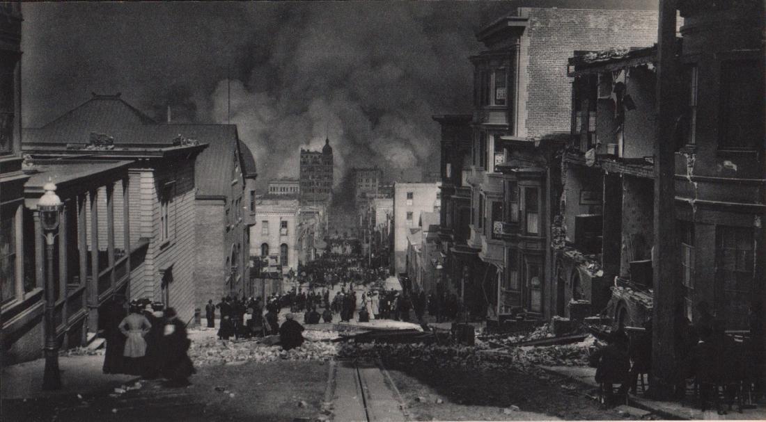 Arnold Genthe - San Francisco Earthquake Gravure (1 of 1)