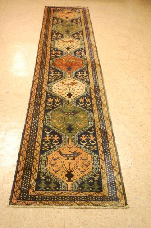 Caucasian Kazak Shirvan Design Caucasian Rug 2.3x11.4 (1 of 8)