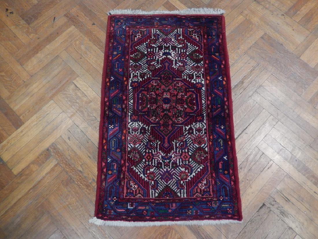 Vintage Hand Knotted Persian Hamadan Rug 2.9x4.7 (1 of 5)