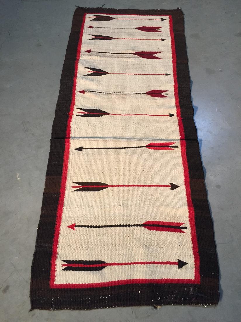 1930s Authentic Antique Navajo Rug 1.11x4.10 (1 of 6)