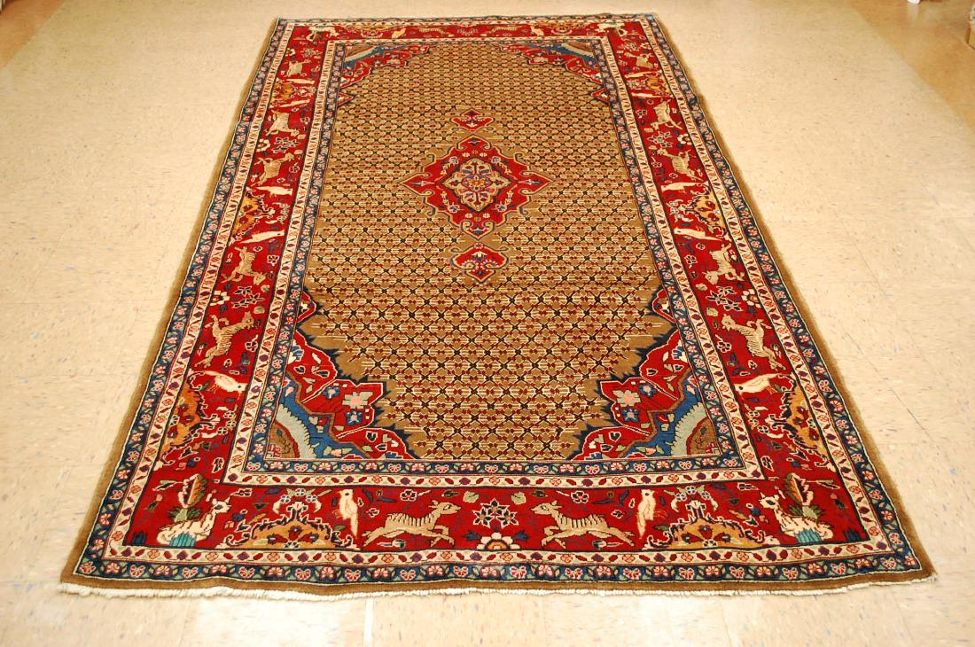 Inscribed Persian Bijar Rug 5.2x10 (1 of 10)