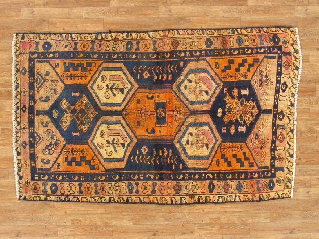 Vintage Persian Hamadan Rug 4.2x6.8 (1 of 5)