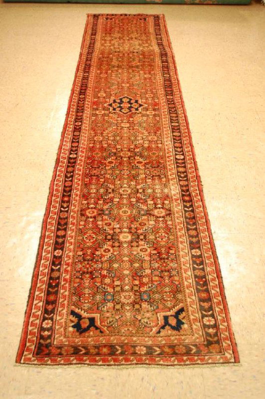Rare Size Persian Hamedan Malayer Rug Runner 2.8x13 (1 of 8)