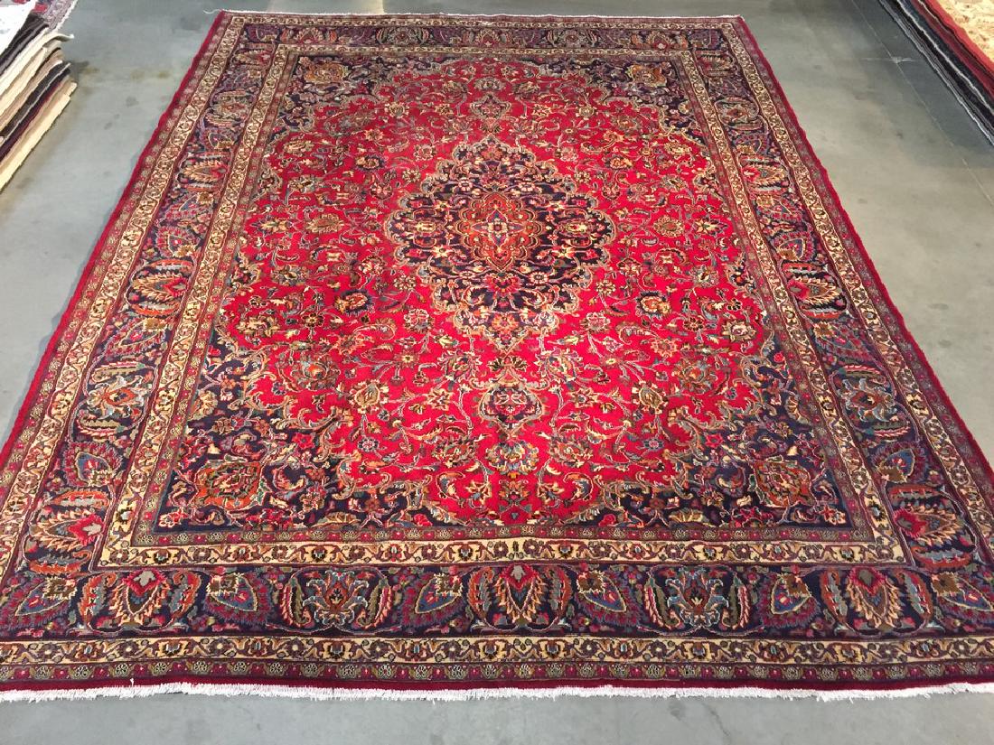 Authentic Persian Mashad Rug 10x12.4 (1 of 10)