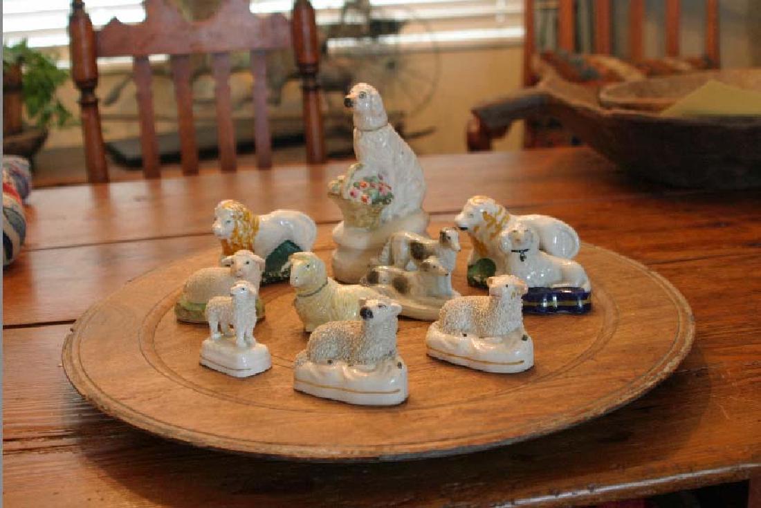 Ten Ceramic Animals Mostly Straffordshire (1 of 1)