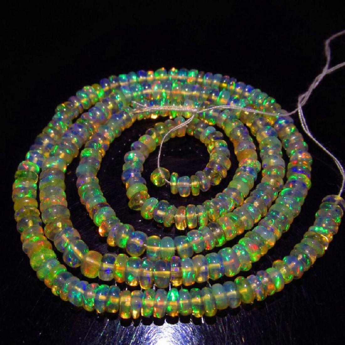34.43 Carat 240 Drilled loose Fire Opal Beads Necklace (1 of 3)