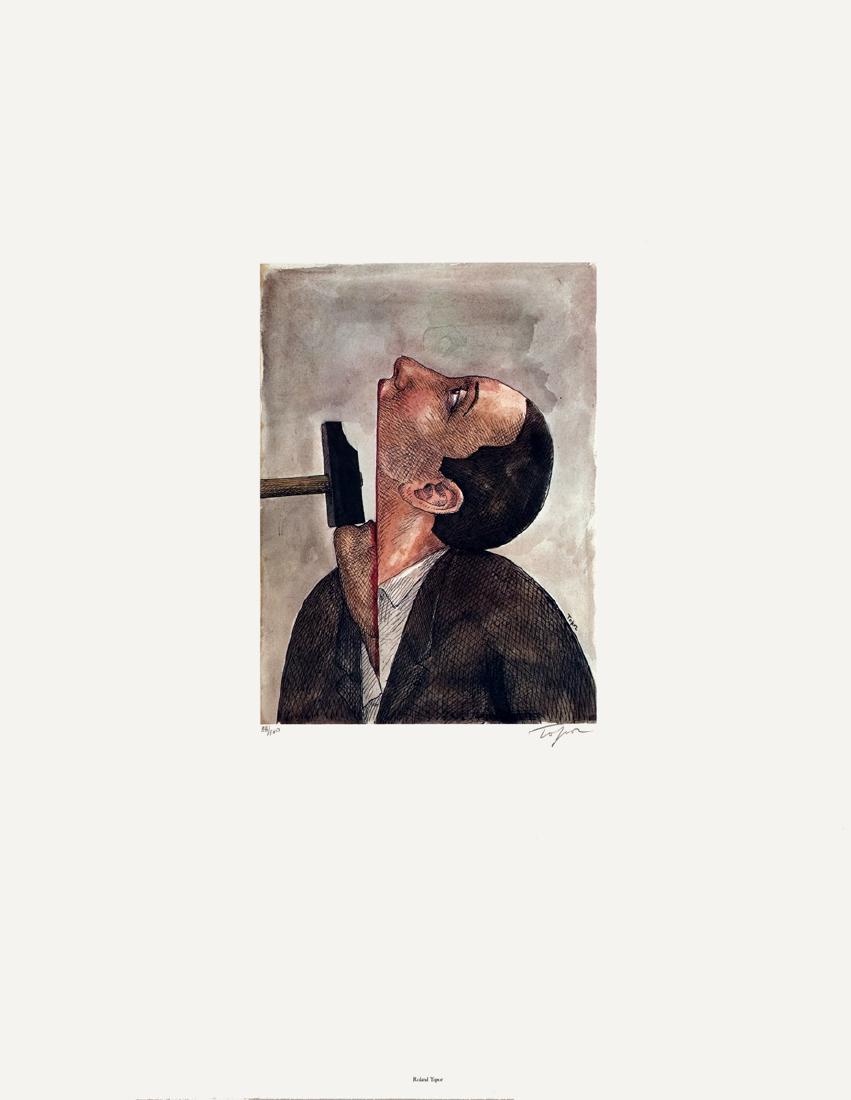 Roland Topor Lithograph Amnesty International (1 of 2)