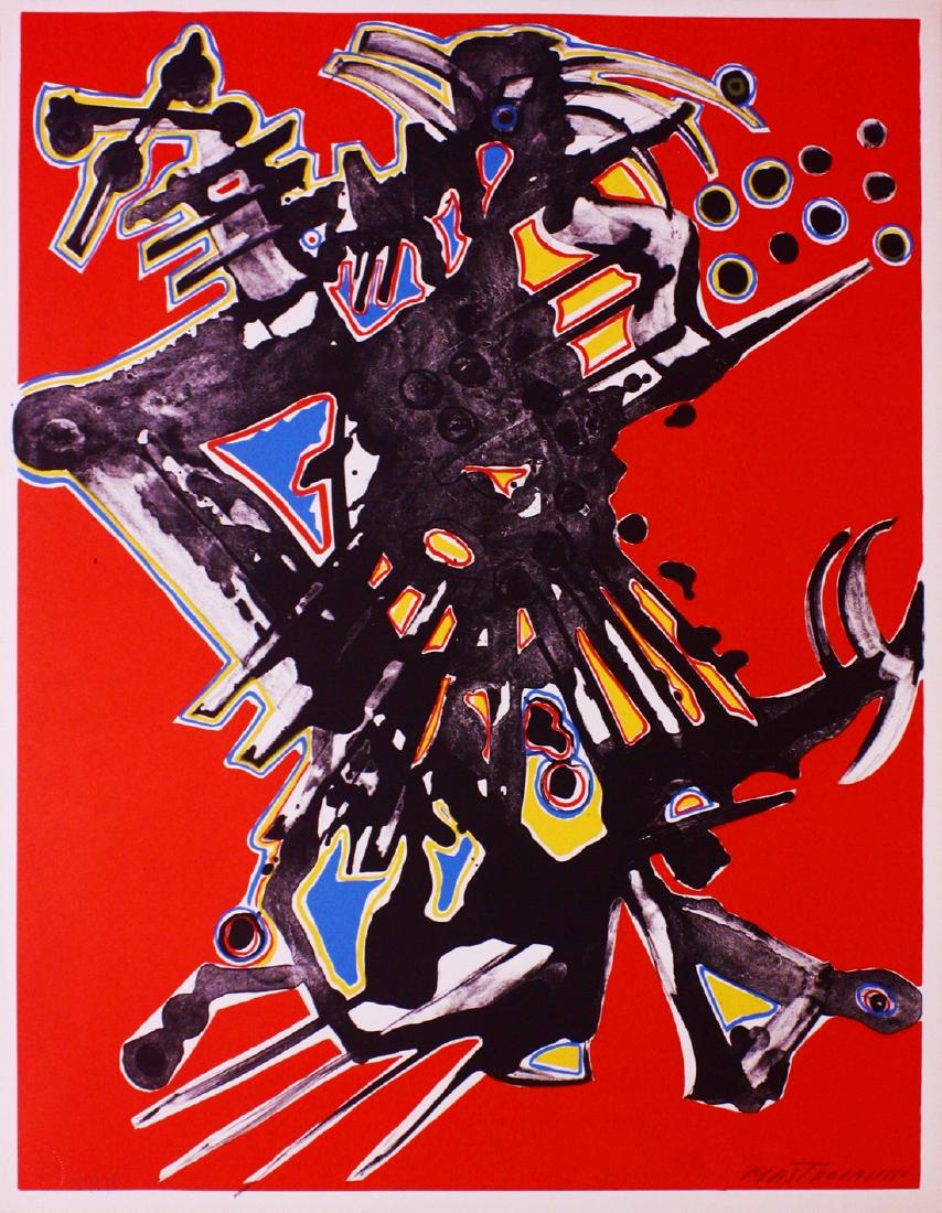 Umberto Mastroianni Lithograph Orchestration in Space 2 (1 of 3)