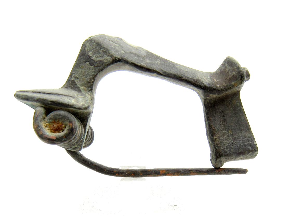 Ancient Roman Bronze Knee Brooch (1 of 3)