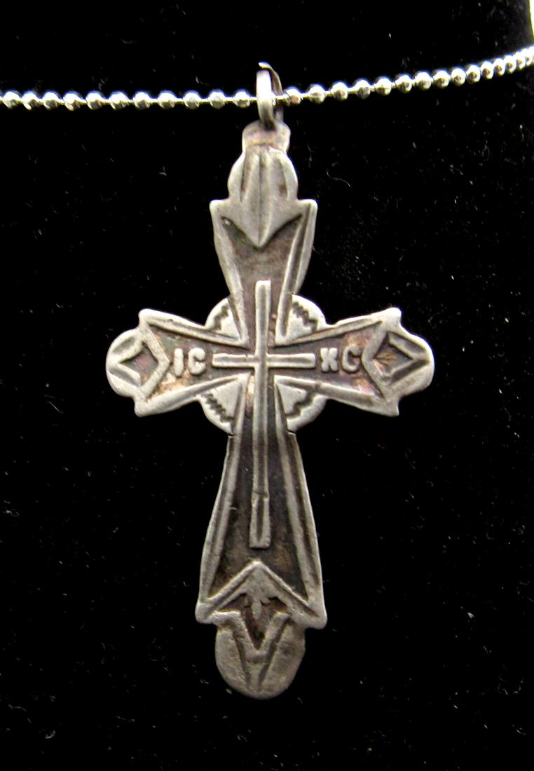 Post Medieval Silver Cross with Hallmark (1 of 2)