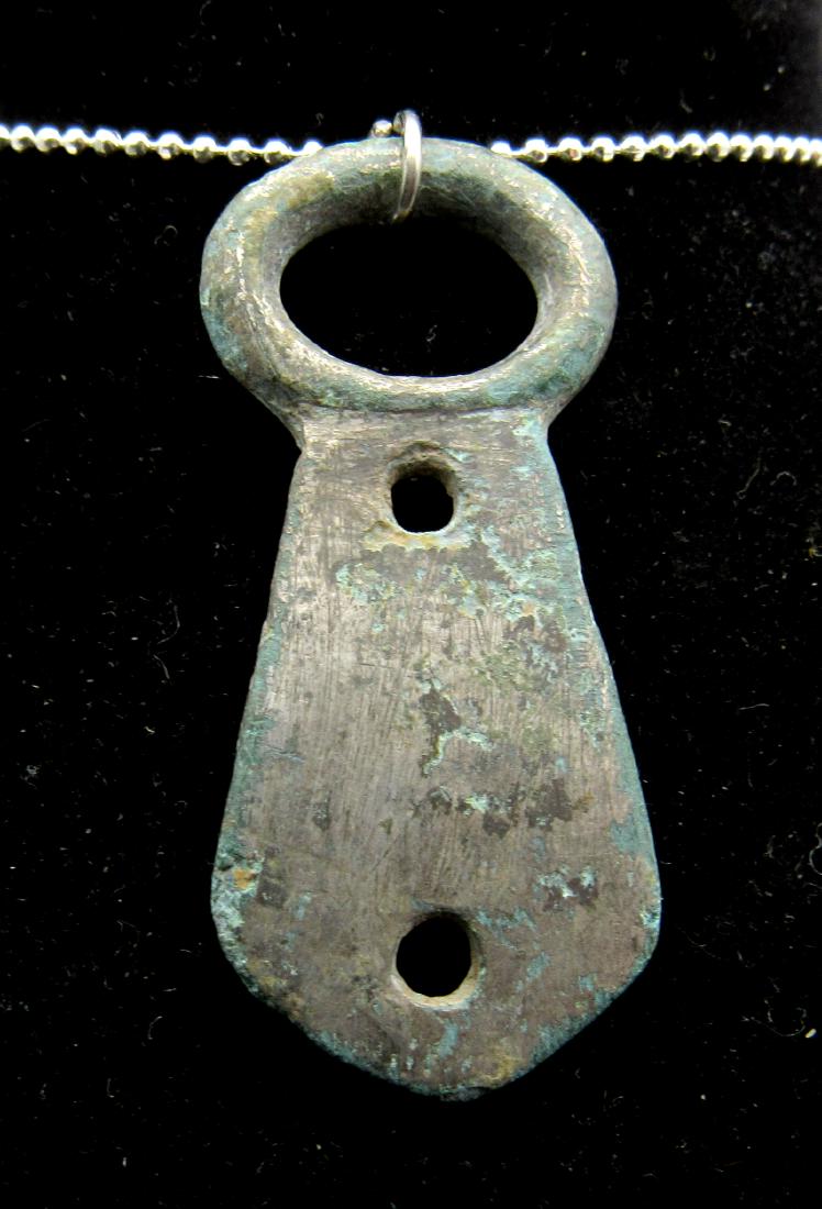 Ancient Roman Bronze Phallus Pendant (1 of 2)