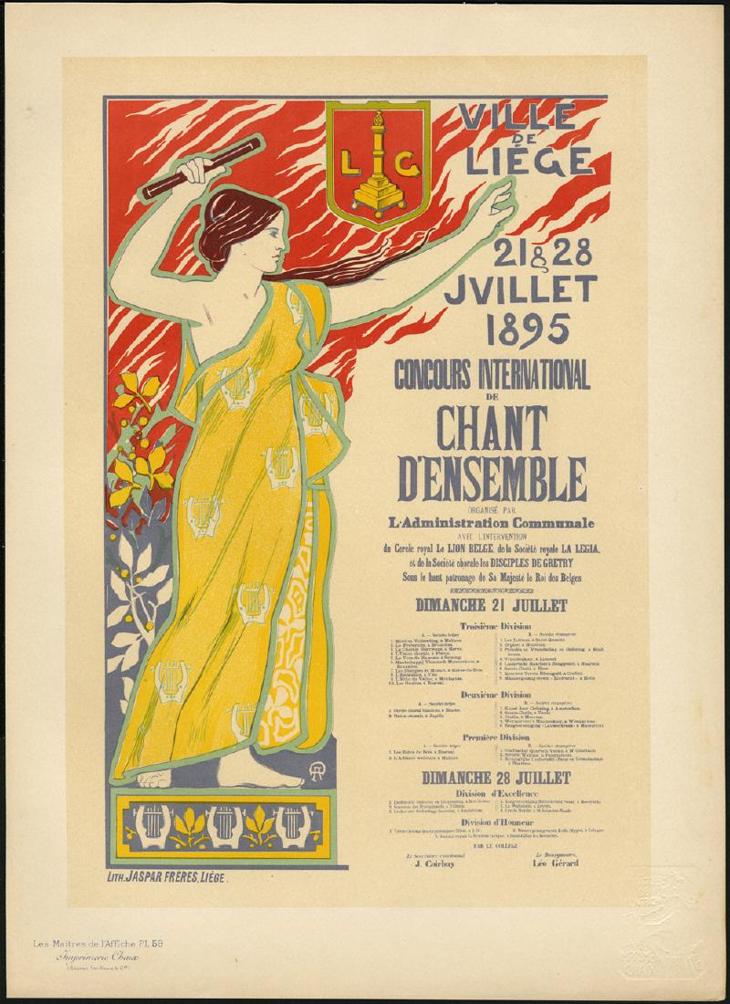 Original A. Donnay Lithograph Maitres de L'Affiche 59 (1 of 1)