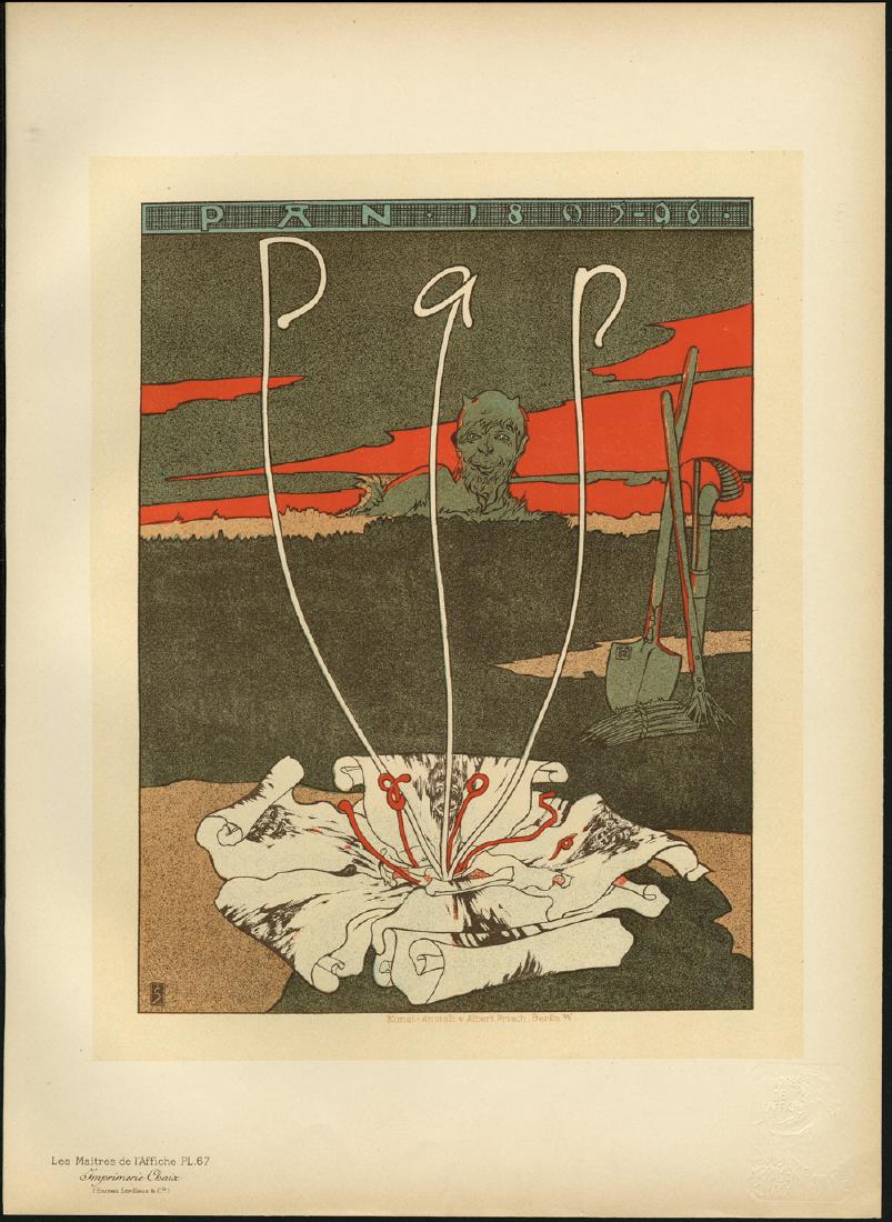 Original J. Sattler Lithograph Maitres de L'Affiche 67 (1 of 1)