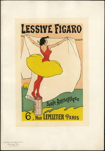 Original Leo Gausson Lithograph Maitres de L'Affiche 71: Artist: Leo Gausson Title: Original Leo Gausson Lithograph From Les Maitres de L'Affiche Plate 71 Printing Date: May 1897 Medium: Lithograph Size/Format: 11 3/8" x 15 3/4" Publisher: Chaix Imprimerie