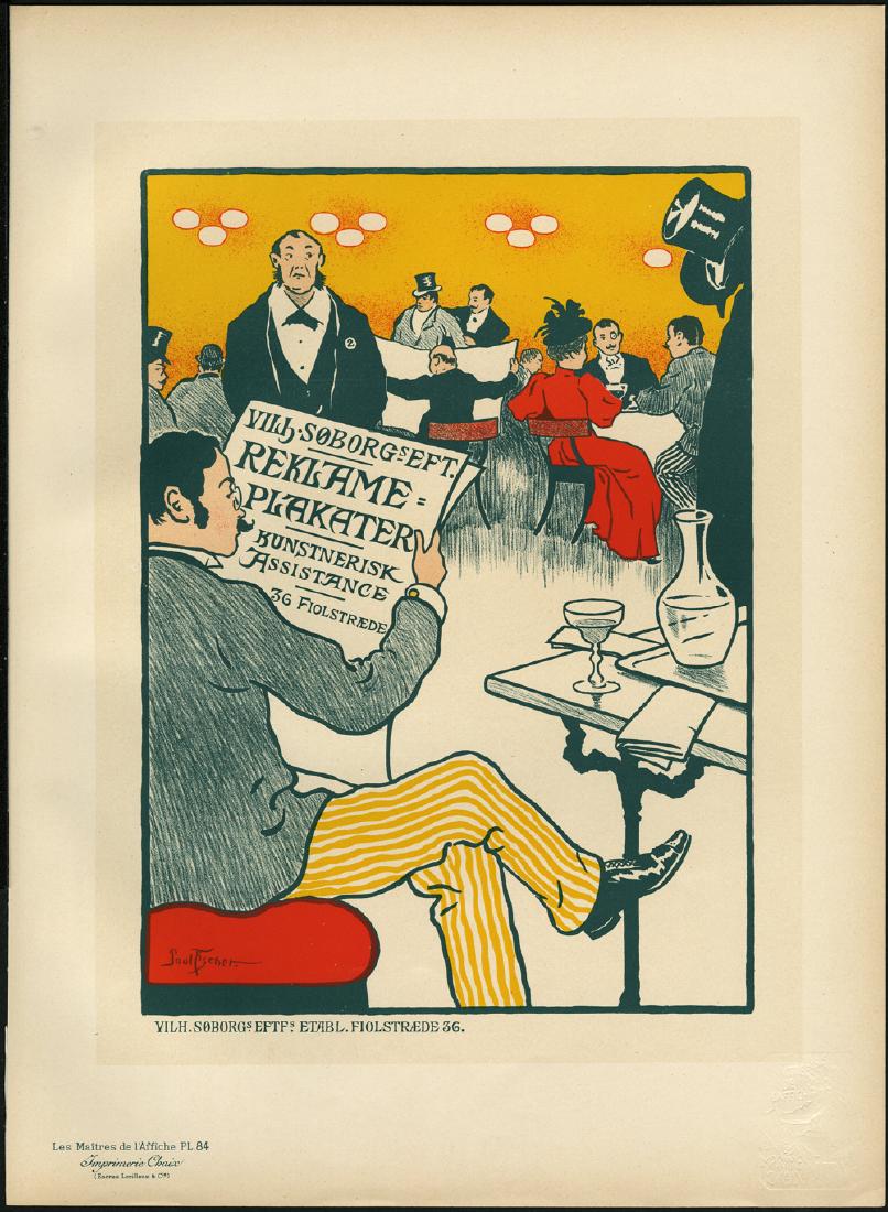 Original P. Fischer Lithograph Maitres de L'Affiche 84 (1 of 1)