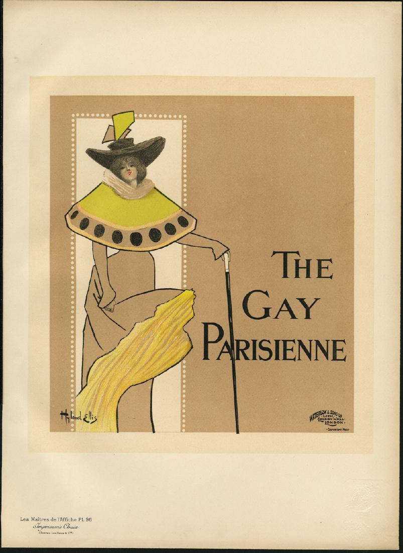 Original H. Ellis Lithograph Maitres de L'Affiche 96 (1 of 1)