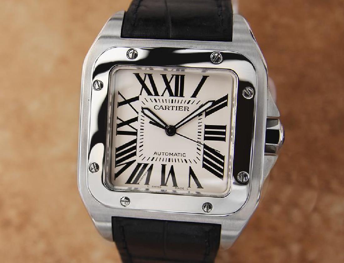 Cartier Santos 100 Jumbo Stainless St 39mm Automatic (1 of 9)