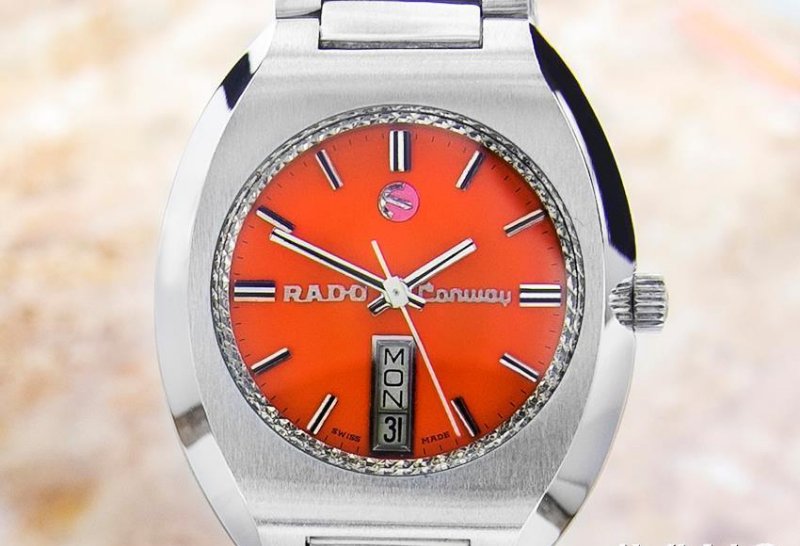 Rado Conway Vintage Rare Swiss Made Stainless Steel (1 of 10)