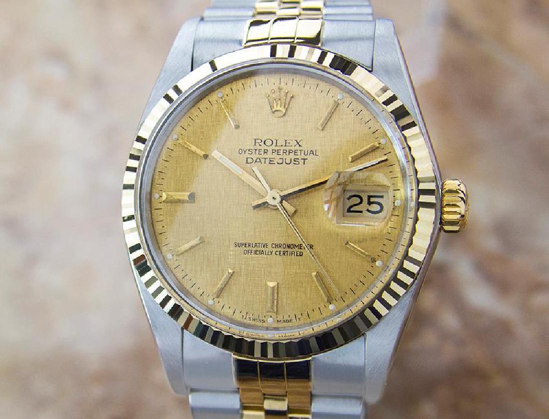 Rolex 16013 Quickset Datejust 1985 Stainless St And 18K (1 of 10)