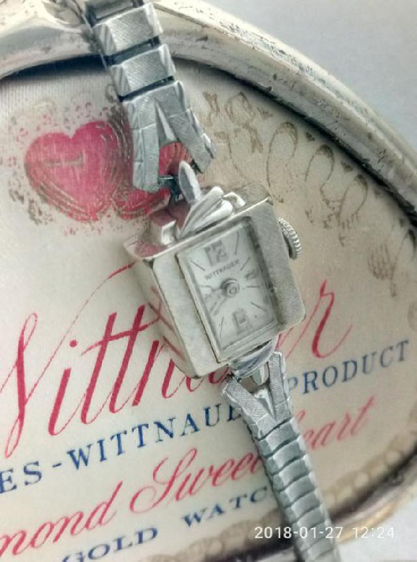Box & Ladies' watch Wittnauer-Longines - 1930s: Watch: Box & Ladies' watch Wittnauer-Longines - 1930s Brand: Wittnauer Date: 1930s Movement: Cal.: 4D2, Wittnauer Watch Co. Inc Swiss, 17 jewels, unadjusted Functions: Gold Arabic numerals,12 hour Cas