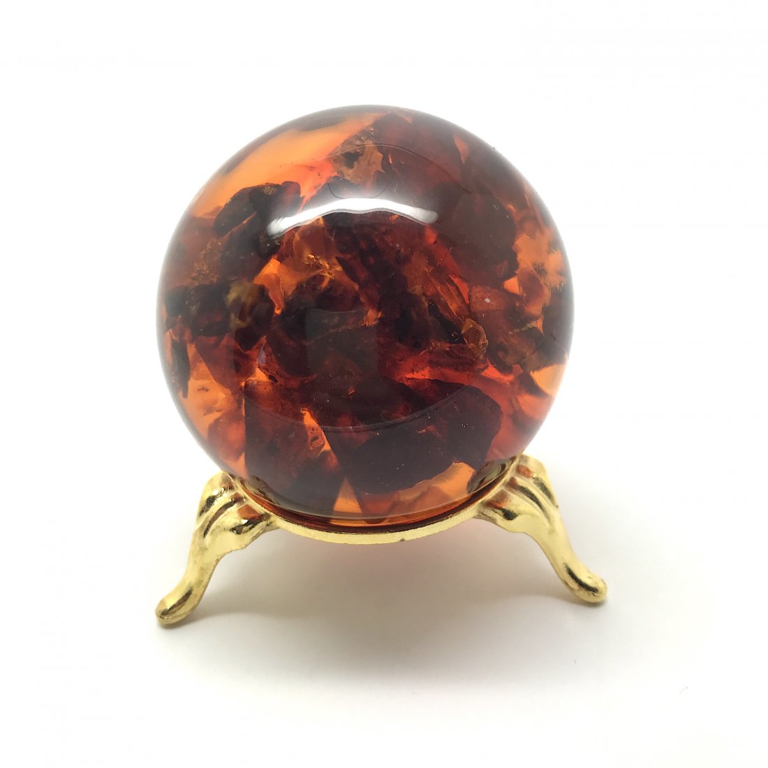 Spectacular Baltic amber ball sphere ø54mm 103 gr (1 of 10)
