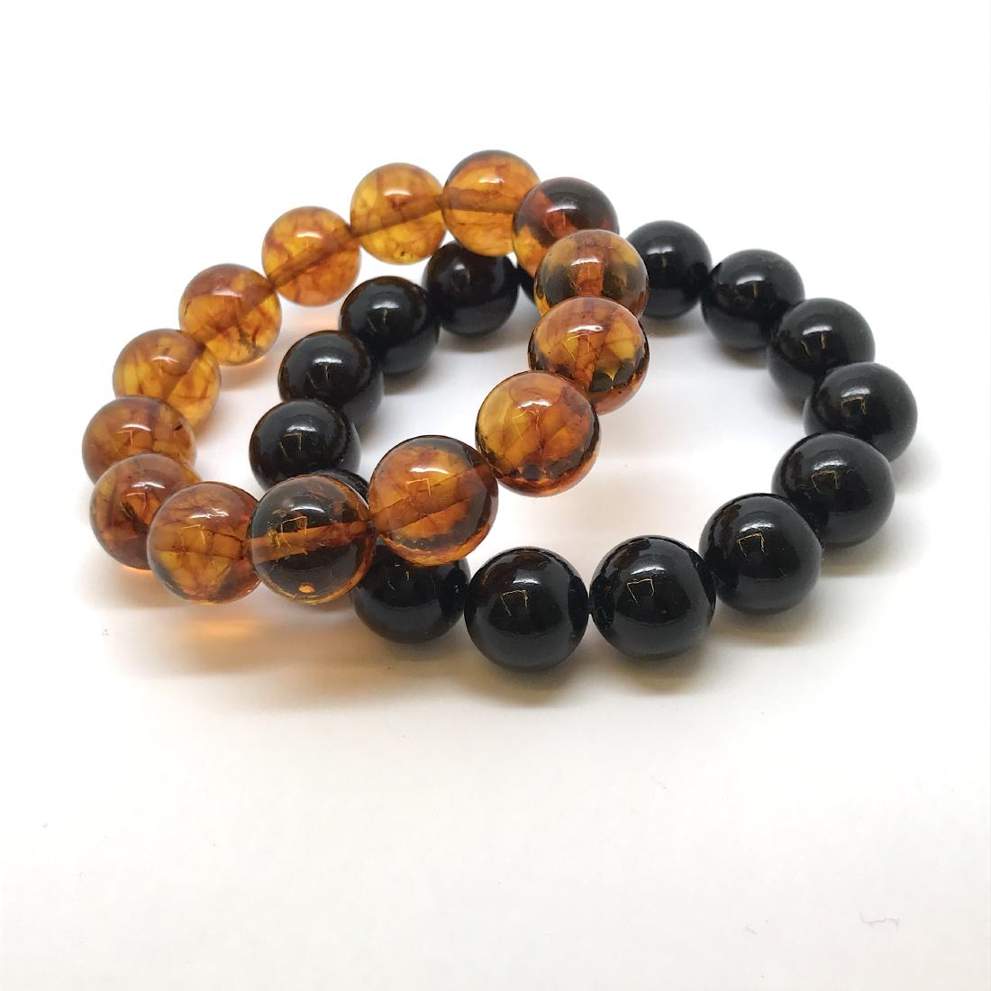 2x Baltic amber beads bracelets 30.4 gr (1 of 8)