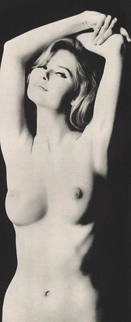 SAM HASKINS - Helmi: Artist: SAM HASKINS Print Title: Helmi Medium: Sheet-fed Gravure Printing Date: 1962 Printed in the USA Image Size: 5.5 X 12 inches Sam Haskins(1926-2009)was a British photographer, born and raised in