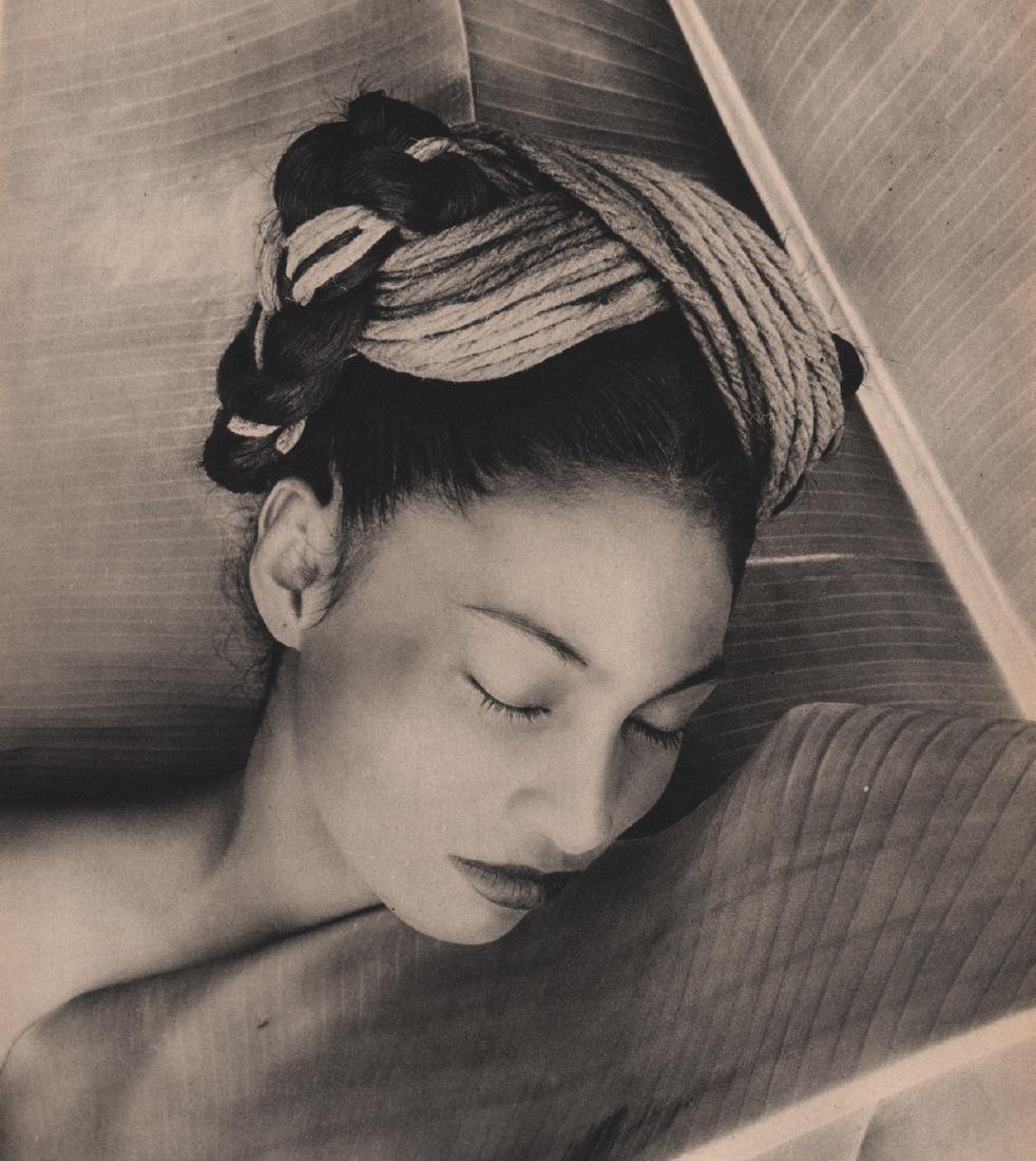 FRITZ HENLE - Model: Artist: FRITZ HENLE Print Title: Model Medium: Sheet-fed Gravure Printing Date: 1947 Printed in France Image Size: 7.5 x 9.5 inches Fritz Henlewas a German-born photographer, known as "Mr. Rollei" for