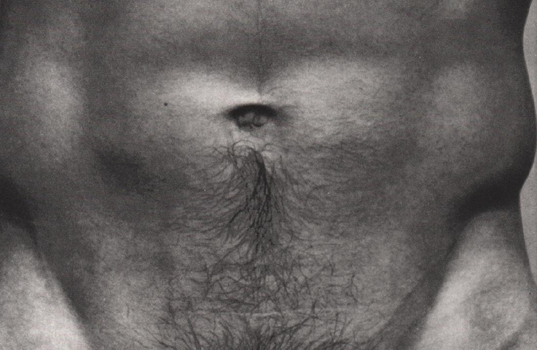 DUANE MICHALS - Male Nude: Artist: DUANE MICHALS Print Title: Male Nude Medium: Sheet-fed Gravure on uncoated acid free paper Printing date: 1986 Printed in Japan Image Size: 7.75 X 5.25 inches Duane Michals(b. 1932) is an Amer