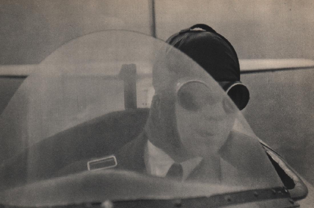 DR. PAUL WOLFF - The Air Pilot: Artist: DR. PAUL WOLFF Print Title: The Air Pilot Medium: Sheet-fed Gravure Printing Date: 1936 Printed in the USA Image Size: 8 X 5.5 inches Dr. Paul Wolff probably did more to gain acceptance of 35m