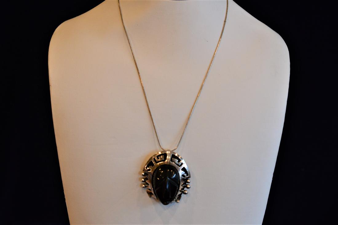 Tribal Head Pendant Necklace (1 of 3)