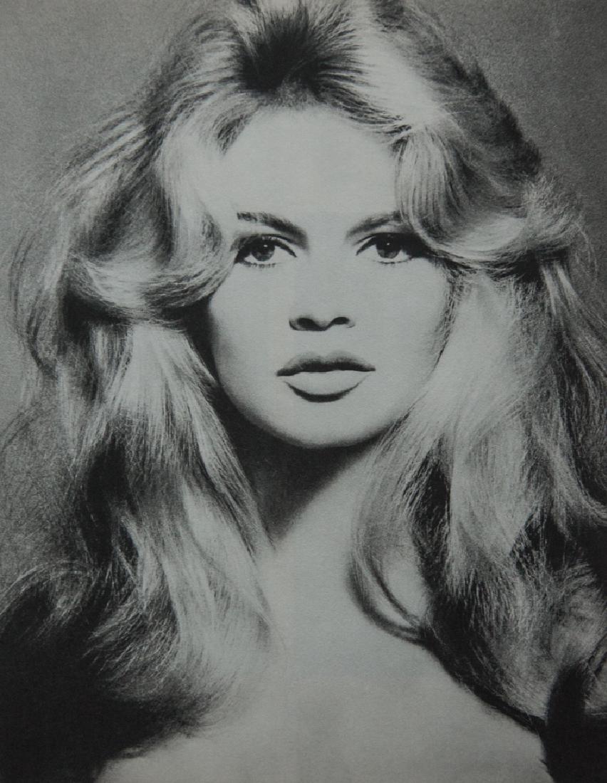 RICHARD AVEDON - Bridget Bardot, 1959: Artist: Richard Avedon Title: Bridget Bardot, 1959 Medium: 1960 Sheet Fed Gravure, Germany Dimensions: 9.25x11.75" Heat Mounted on 14x18" archival conservation board Richard Avedon was an American fas
