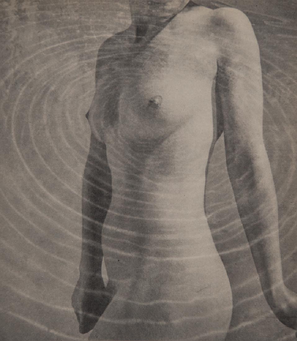 PIERRE BOUCHER - Surreal Nude: Artist: Pierre Boucher Title: Surreal Nude Medium: 1937 Sheet Fed Gravure, France Dimensions: 6.5x7.5" Heat mounted on 11x14" archival conservation board Pierre Boucher (1908 - 2000) Is a French photo