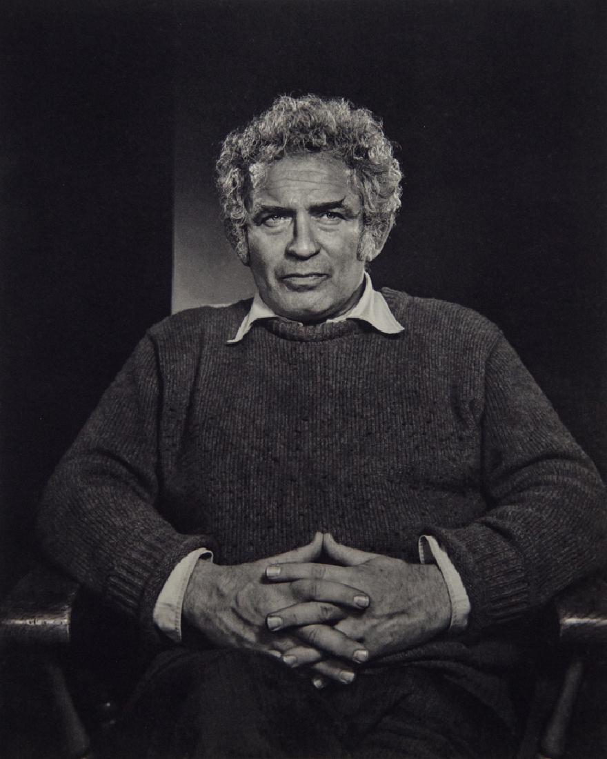 YOUSUF KARSH - Norman Mailer: Artist: Yousuf Karsh Title: Norman Mailer1976 Sheet Fed Gravure, Switzerland Dimensions: 9.25x11.5 Unmounted Yousuf Karsh (1908-2002) was an Armenian-Canadian portrait photographer, considered one of 