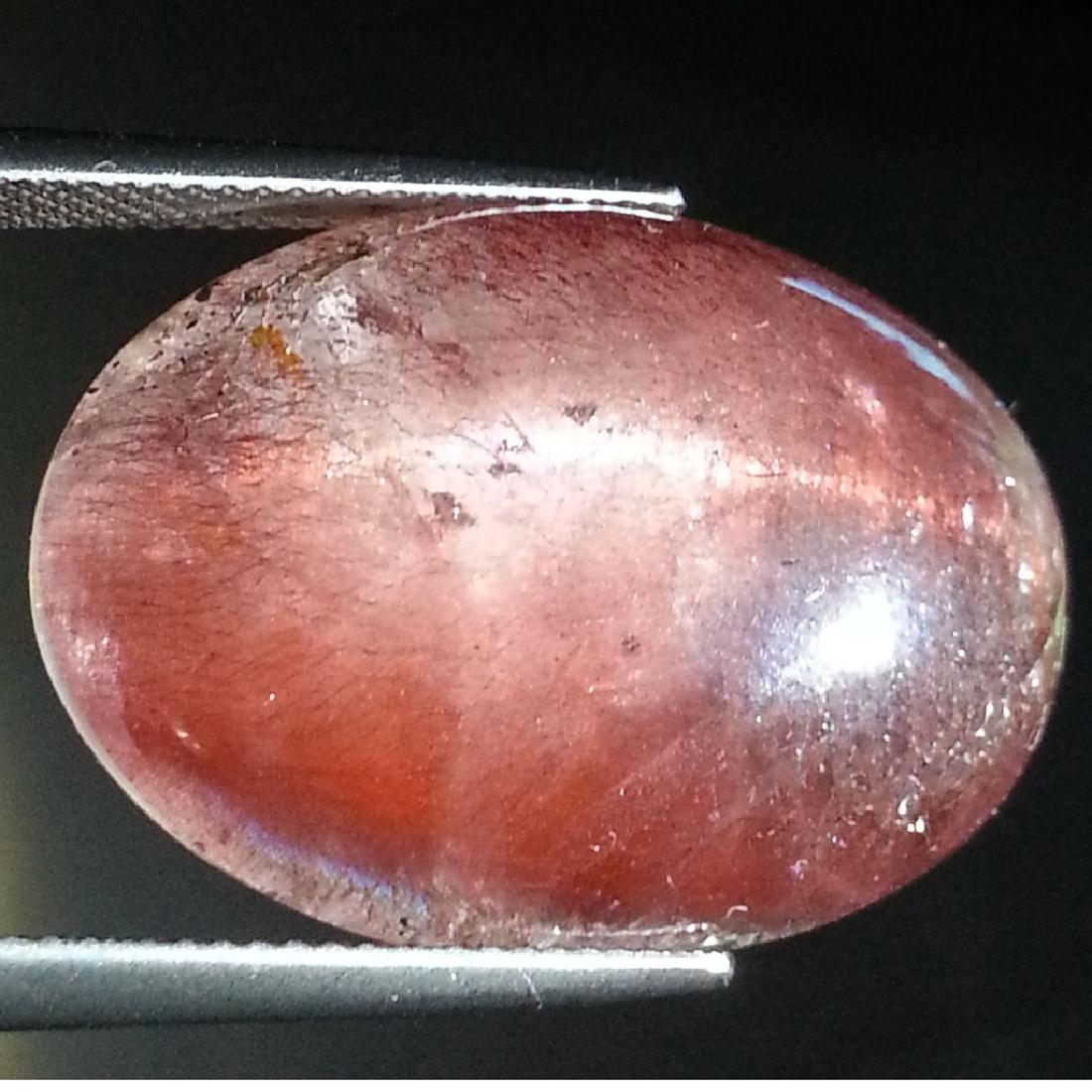 Lepidocrocite Cat's Eye - 49.10 Carat Loose: Item: Lepidocrocite Cat's Eye - 49.10 ct Loose gemstone Color/Clarity: SI 1 - SI 2 Carat Weight: 49.1 Size (mm): 28.00 x 18.40 x 12.40 Oval No Reserve: This lot starts at $1 and has no reserve as a co