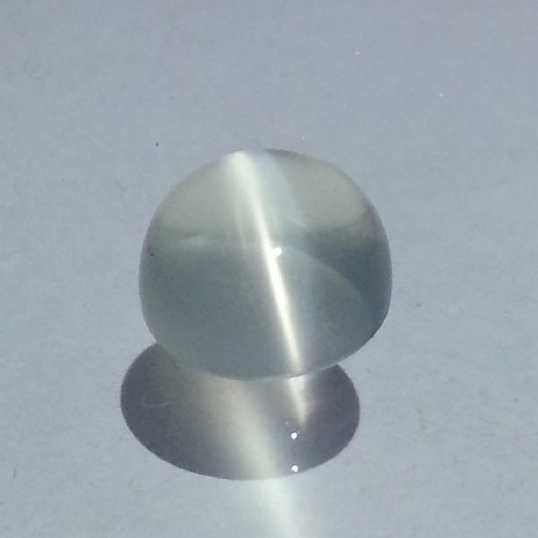 Moonstone Cat's Eye - 3.99 Carat Loose: Item: Moonstone Cat's Eye - 3.99 Loose gemstone Color/Clarity: IF - VVS Carat Weight: 3.99 Size (mm): 11.00 x 10.92 x 4.34 Round - Srilanka No Reserve: This lot starts at $1 and has no reserve as a co