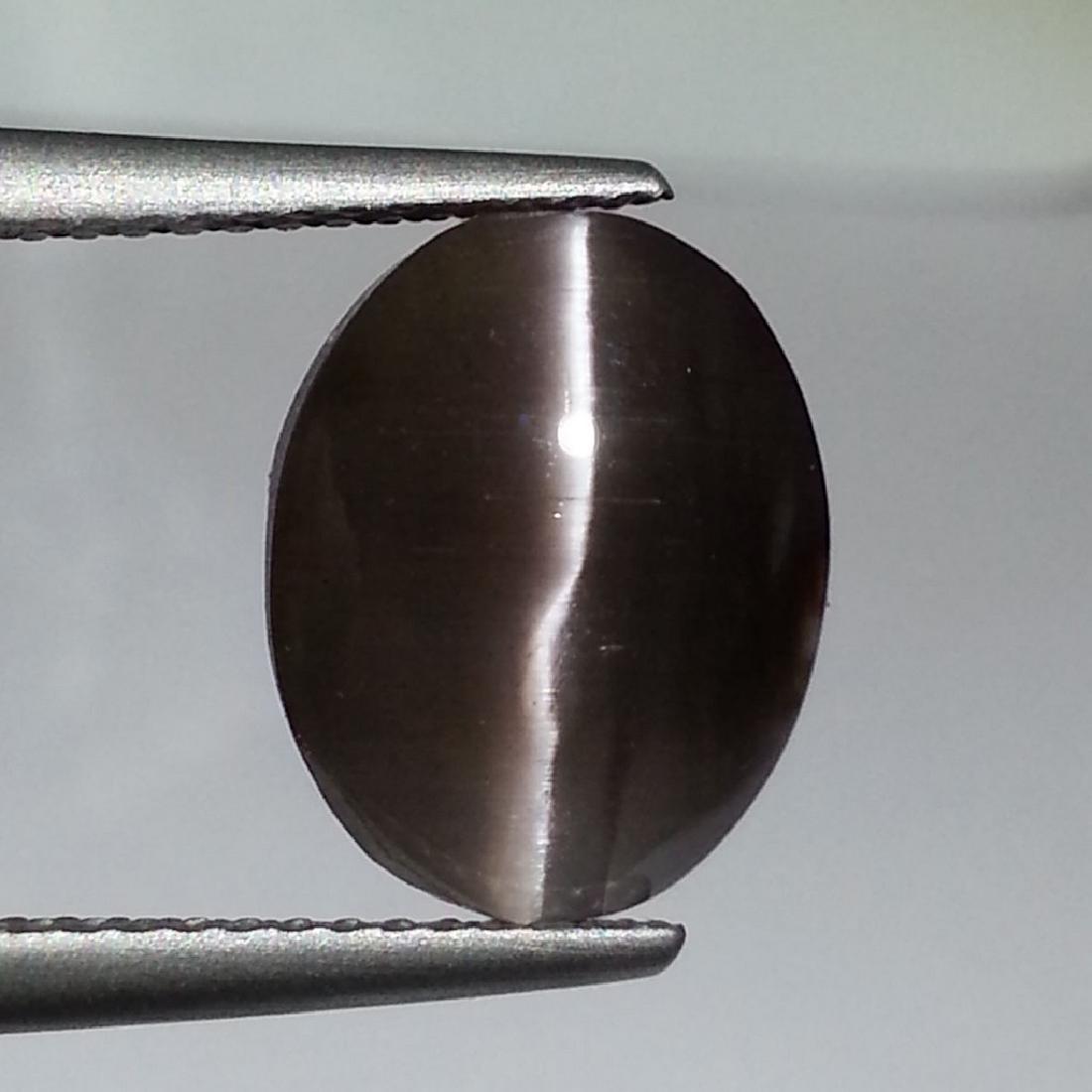 Scapolite cat's Eye - 5.26 Carat Loose: Item: Scapolite cat's Eye - 5.26 ct Loose gemstone Color/Clarity: VVS Carat Weight: 5.16 Size (mm): 11.60 x 9.30 x 5.40 Oval - Africa No Reserve: This lot starts at $1 and has no reserve as a courtesy